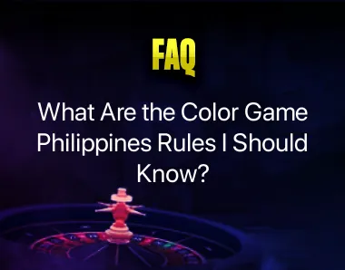 Color Game Philippines Rules