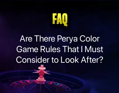 Perya Color Game Rules