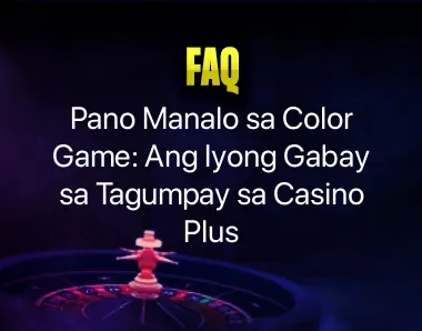 Pano manalo sa Color Game