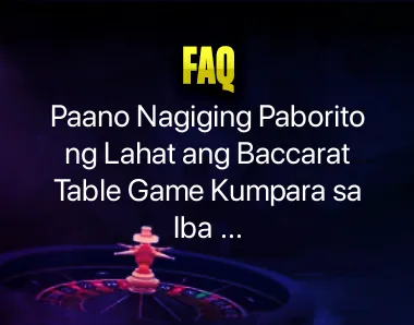 Baccarat Table Game