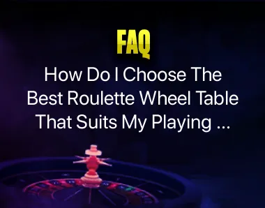 roulette wheel table