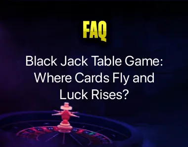 Black Jack Table Game