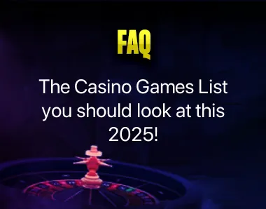 Casino games list