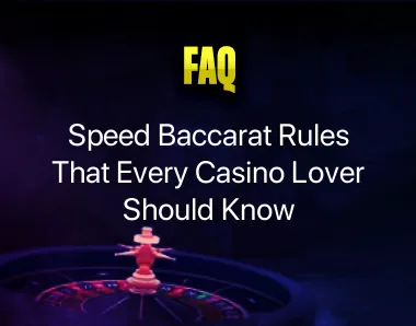 Speed Baccarat Rules