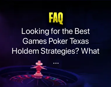 Games Poker Texas Holdem