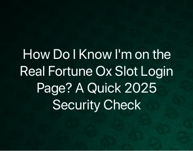 Fortune Ox Slot Login Fortune Ox Slot Login
