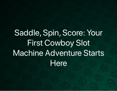 Cowboy Slot Machine Cowboy Slot Machine