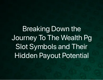 Journey To The Wealth Pg Slot