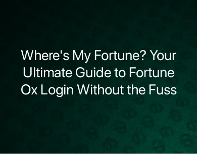 Fortune Ox Login Fortune Ox Login