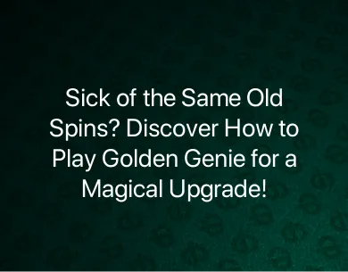 Golden Genie How to Play Golden Genie How to Play