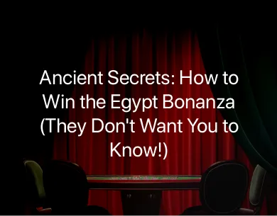 egypt bonanza how to win