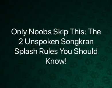 Songkran Splash Rules