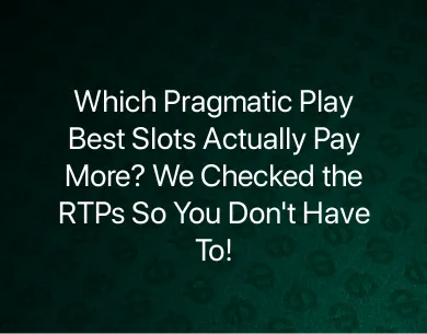 Pragmatic Play Best Slots Pragmatic Play Best Slots