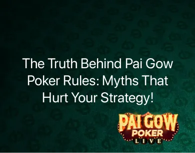Pai Gow Poker Rules Pai Gow Poker Rules
