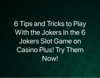 6 Jokers Slot Game 6 Jokers Slot Game