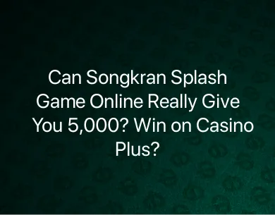 Songkran Splash Game Online