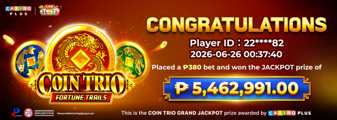Coin Trio Live Jackpot Today