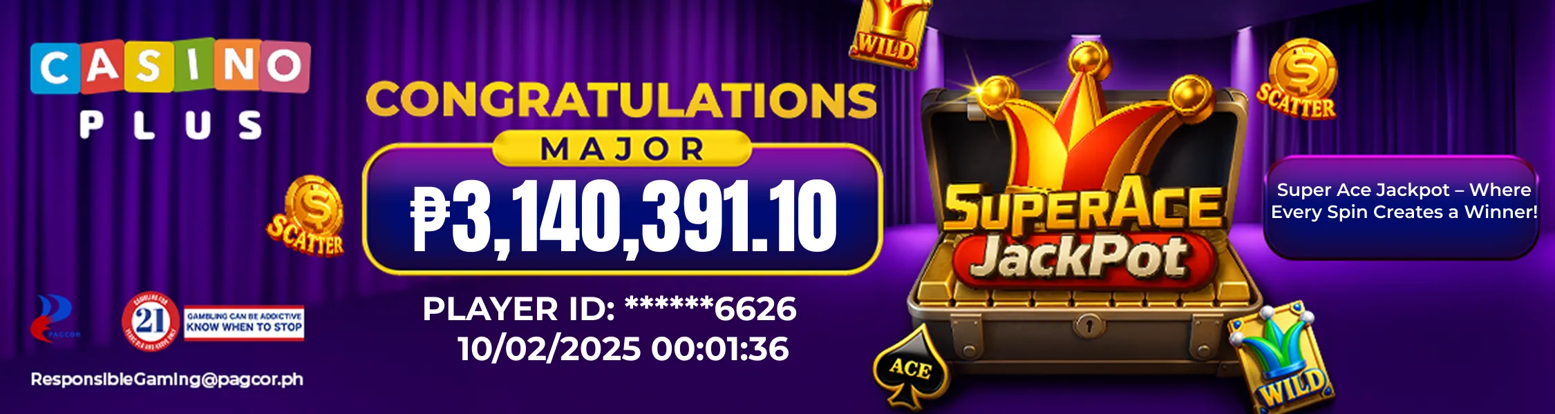Major jackpot winners Major jackpot winners
