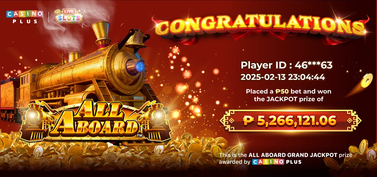 All Aboard Lucky Jackpot Today